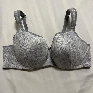 Lane Bryant Cacique Lightly Lined Balconette Underwire Bra Women's Size 44D